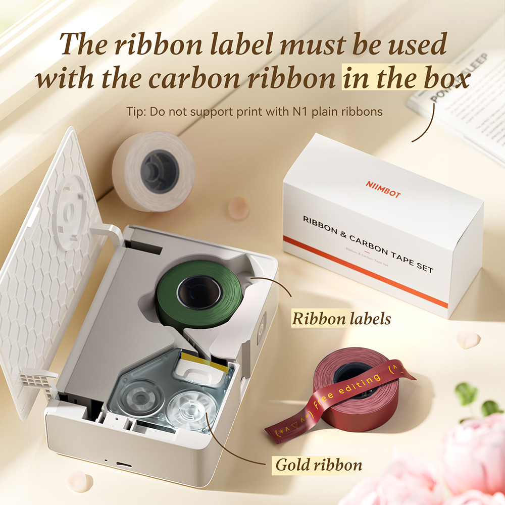 Baby Food Label - Niimbot Mini Satin Ribbon Tape Printer