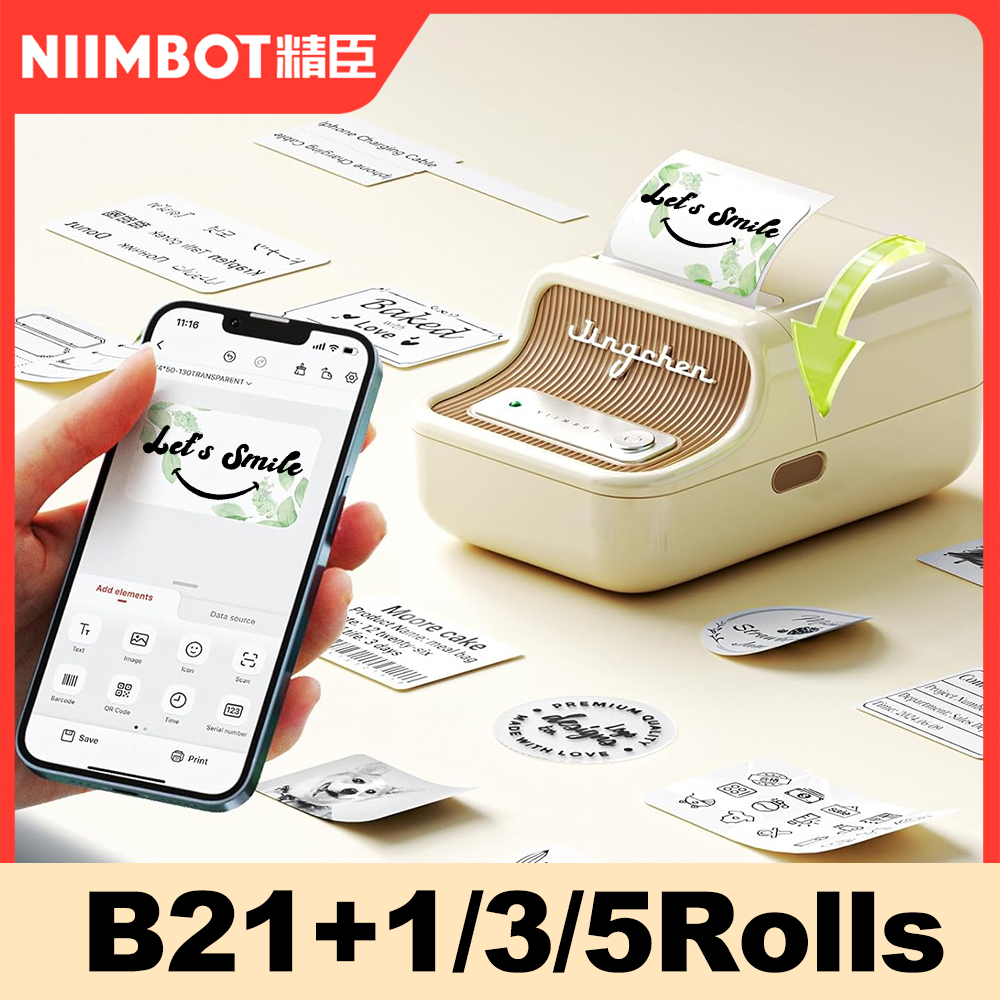 Baby Food Label - NIIMBOT B21 Portable Thermal Printer Wireless