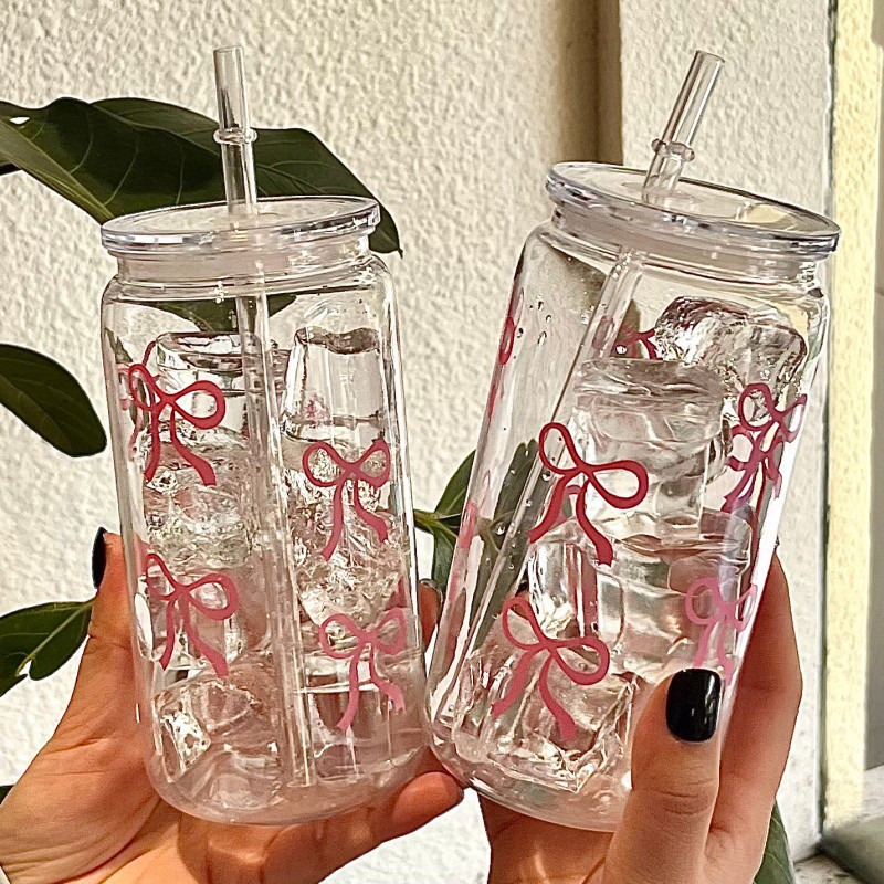 Cute Pink Bow Plastic Cup With - مراجعة Training Cup Straw وسعره
