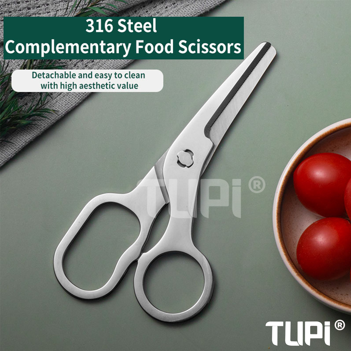 TUPI Detachable Blades Baby Fo - مراجعة Baby Food Scissors وسعره