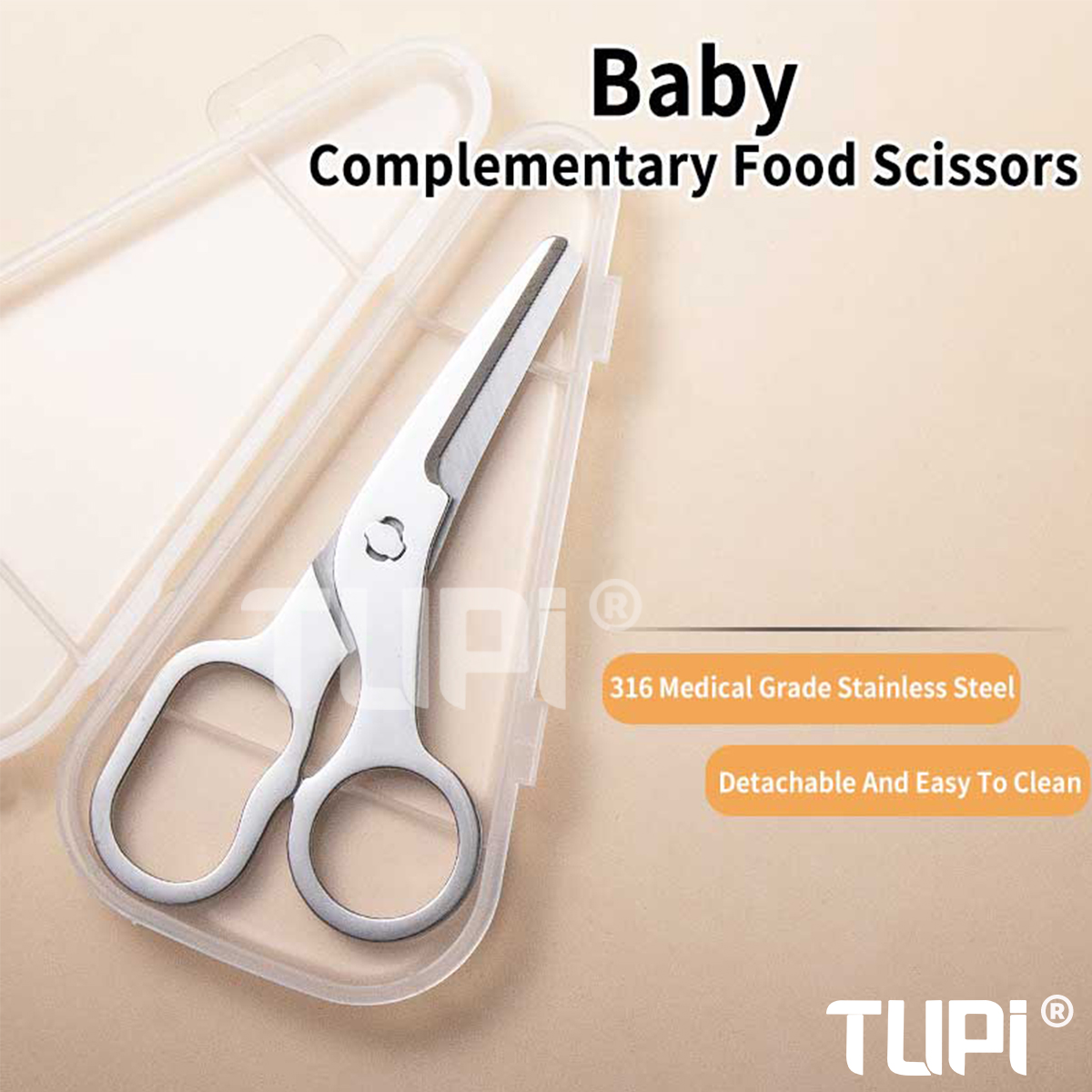 TUPI Detachable Blades Baby Fo - مراجعة Baby Food Scissors وسعره