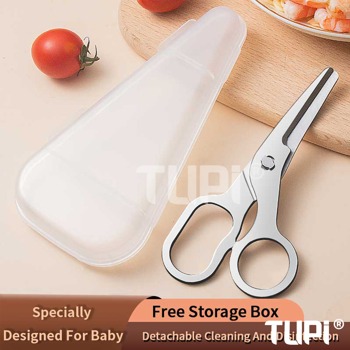 TUPI Detachable Blades Baby Fo - مراجعة Baby Food Scissors وسعره