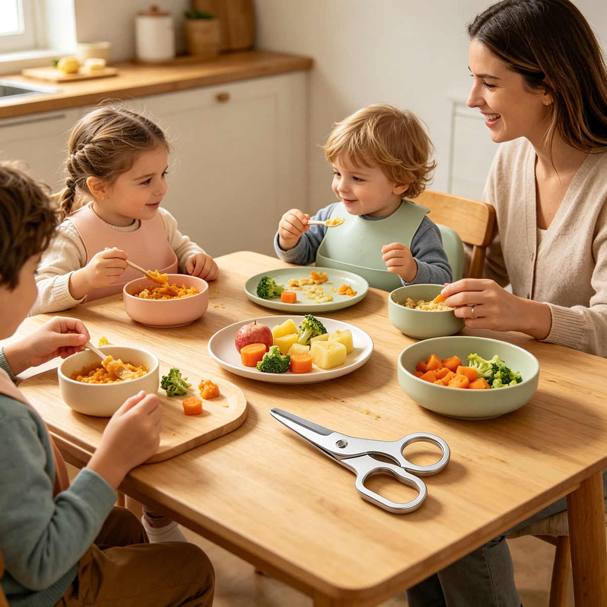 Multi Functional Food Scissors - مراجعة Baby Food Scissors وسعره