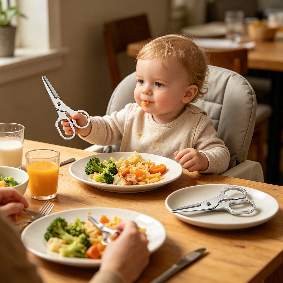 Multi Functional Food Scissors - مراجعة Baby Food Scissors وسعره