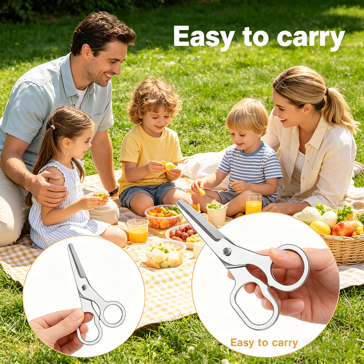 Multi Functional Food Scissors - مراجعة Baby Food Scissors وسعره