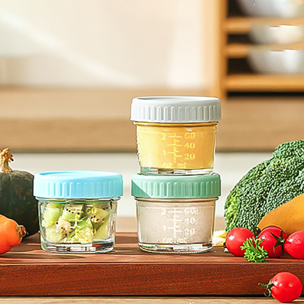 6pcs Mason Jar Glass Baby Food - مراجعة Baby Food Glass Jar وسعره