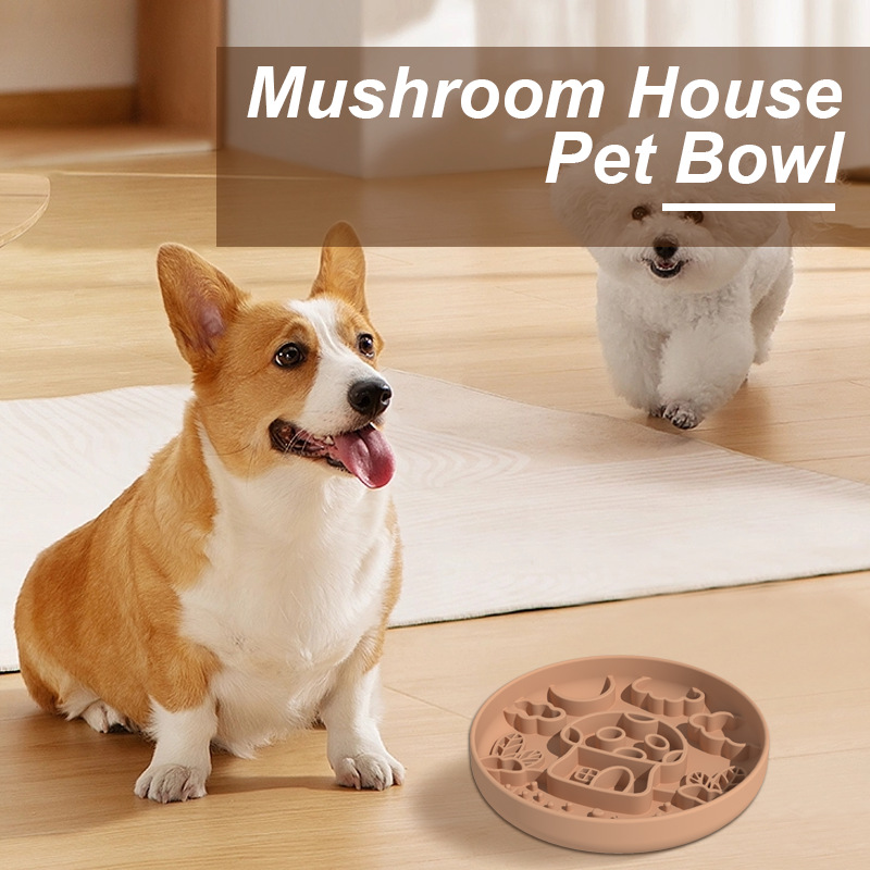 New Mushroom Dog Slow Food Bow - مراجعة Silicone Suction Bowl وسعره