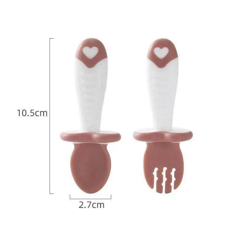 Baby Spoon Fork Silicone Child - مراجعة Baby Food Utensils وسعره