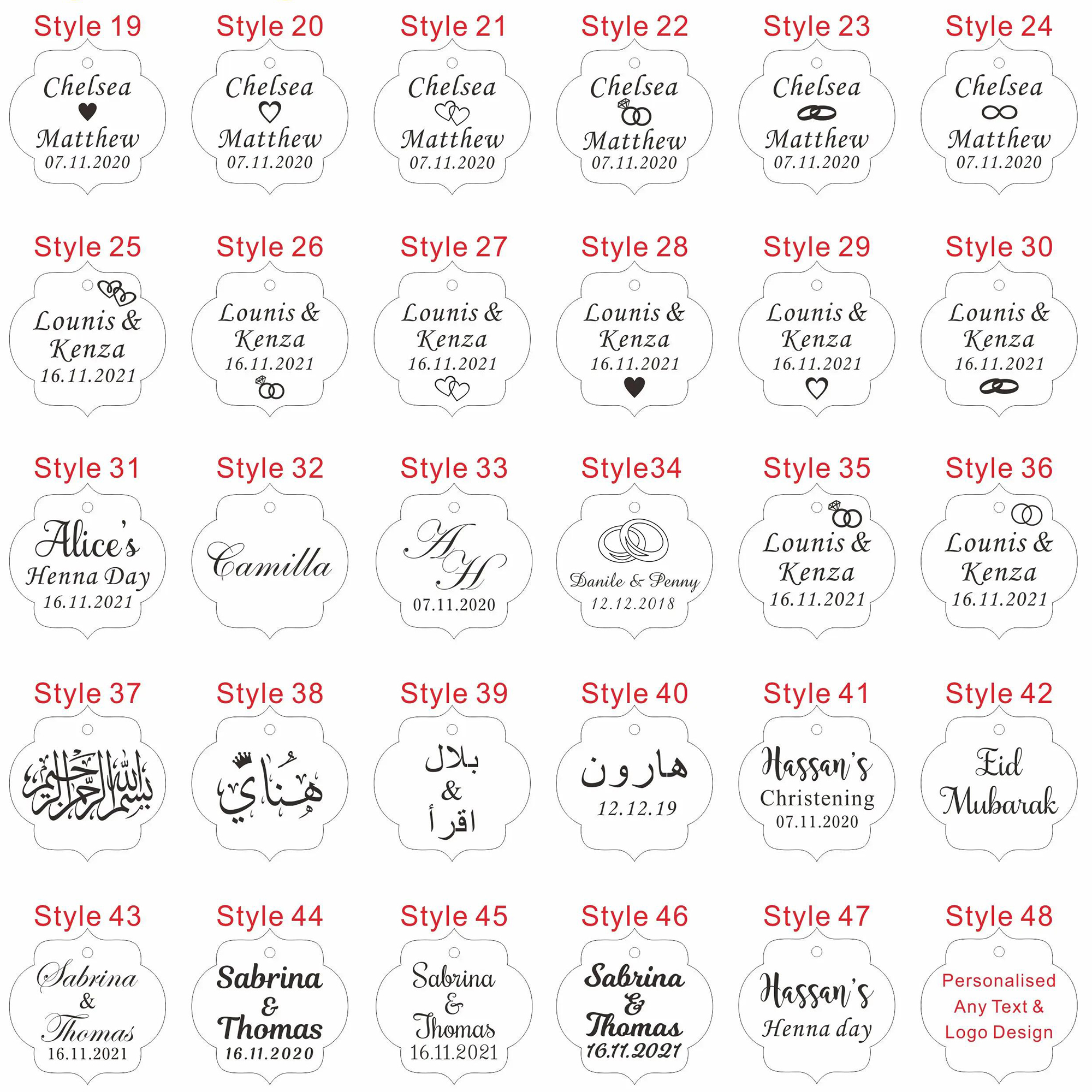20/50/100Pcs Custom Wedding Pa - مراجعة Baby Food Label وسعره
