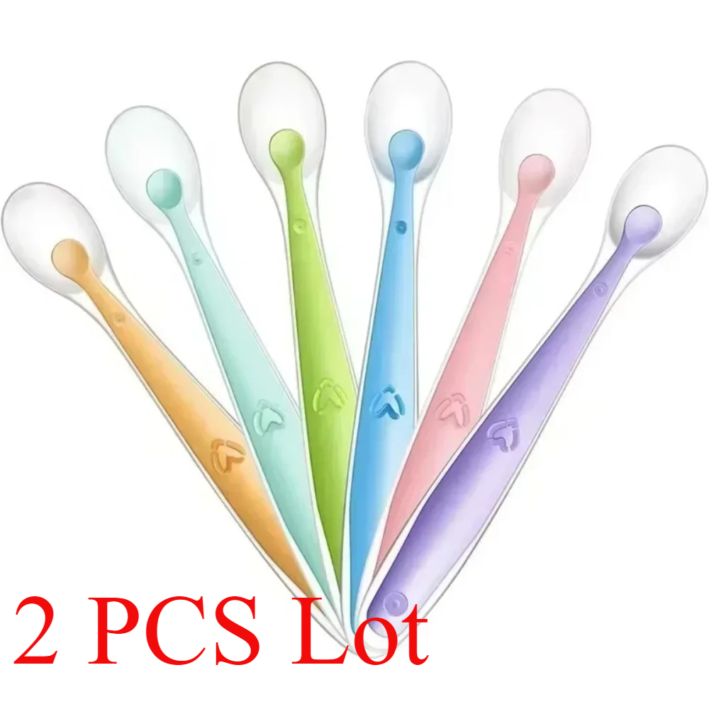 2/1pcs Silicone Spoon for Baby - مراجعة Baby Food Utensils وسعره