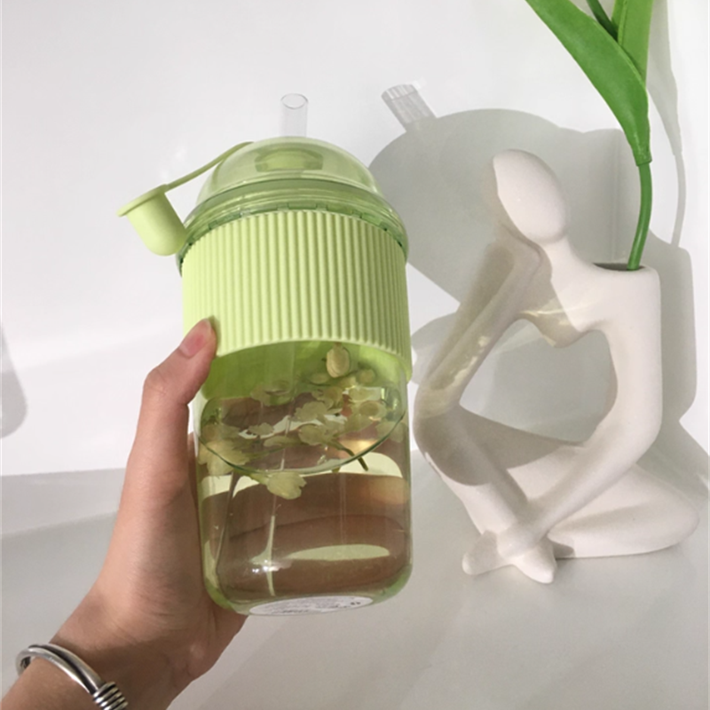 430ML Straw Cup With Lid Bubbl - مراجعة Training Cup Straw وسعره