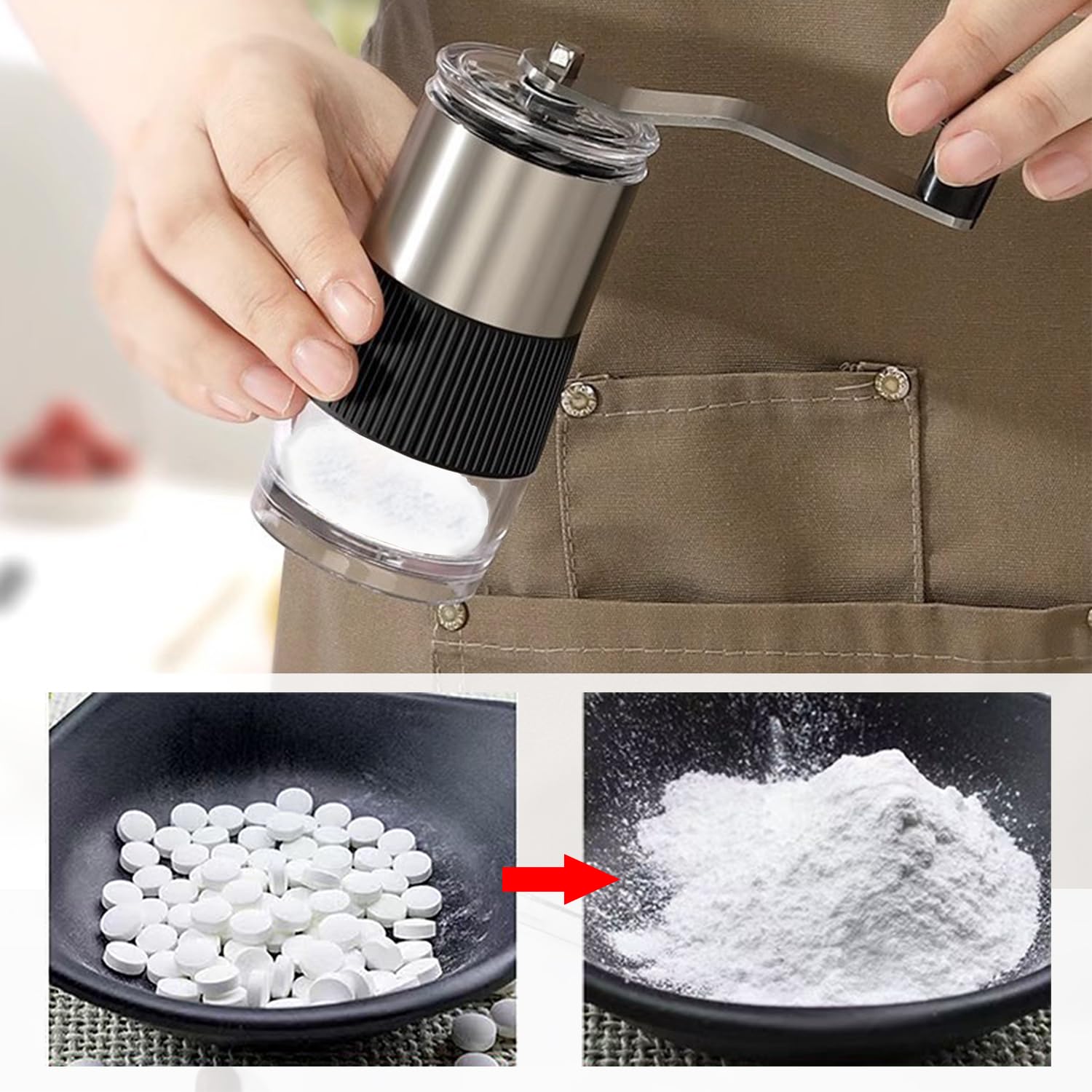 Pill Crusher with Pill Cutter  - مراجعة Baby Food Scissors وسعره