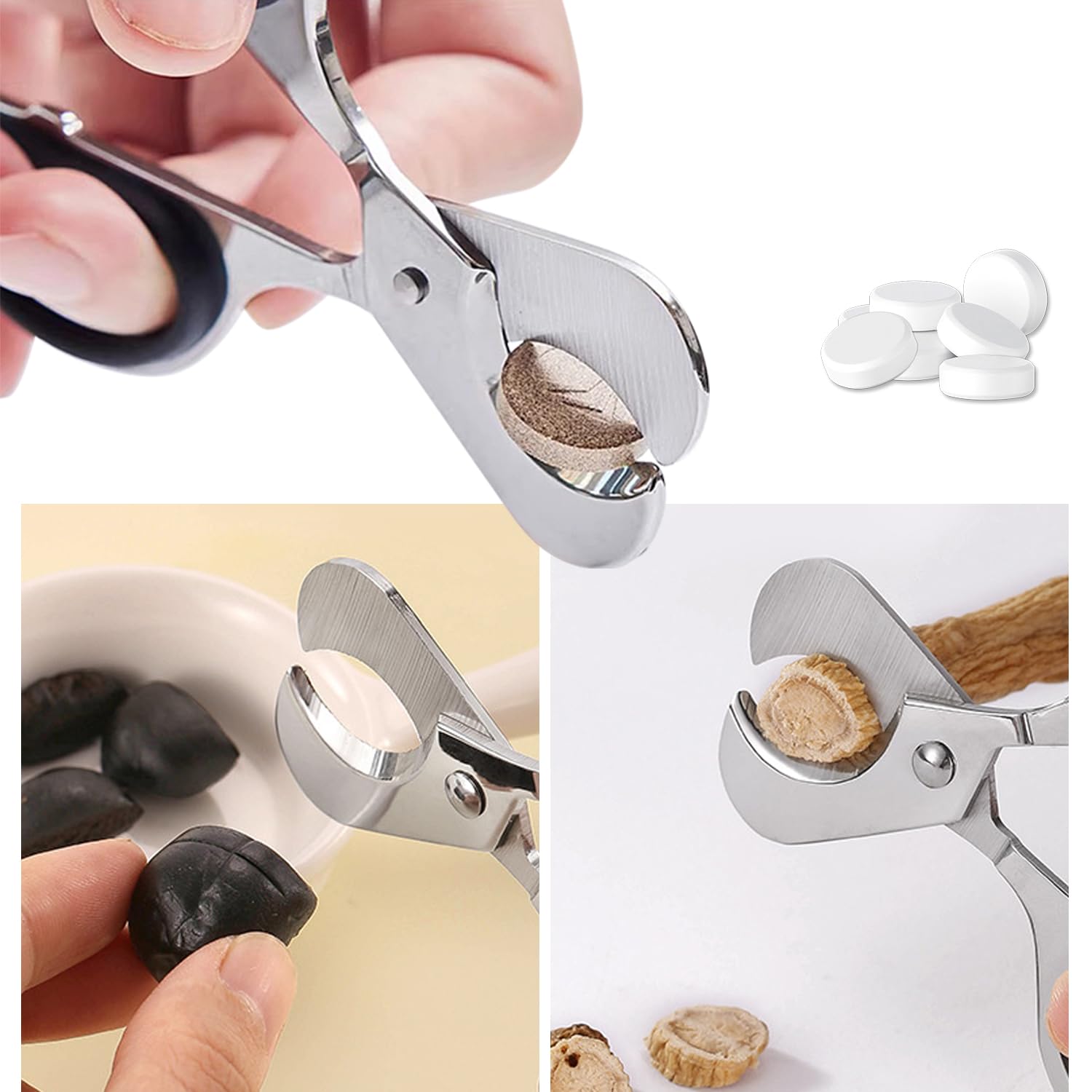 Pill Crusher with Pill Cutter  - مراجعة Baby Food Scissors وسعره