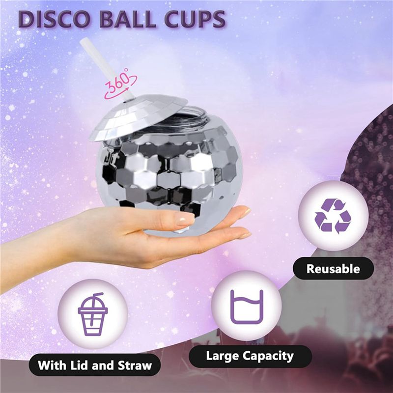 AB47-27 PCS Disco Ball Cups, 2 - مراجعة Training Cup Straw وسعره