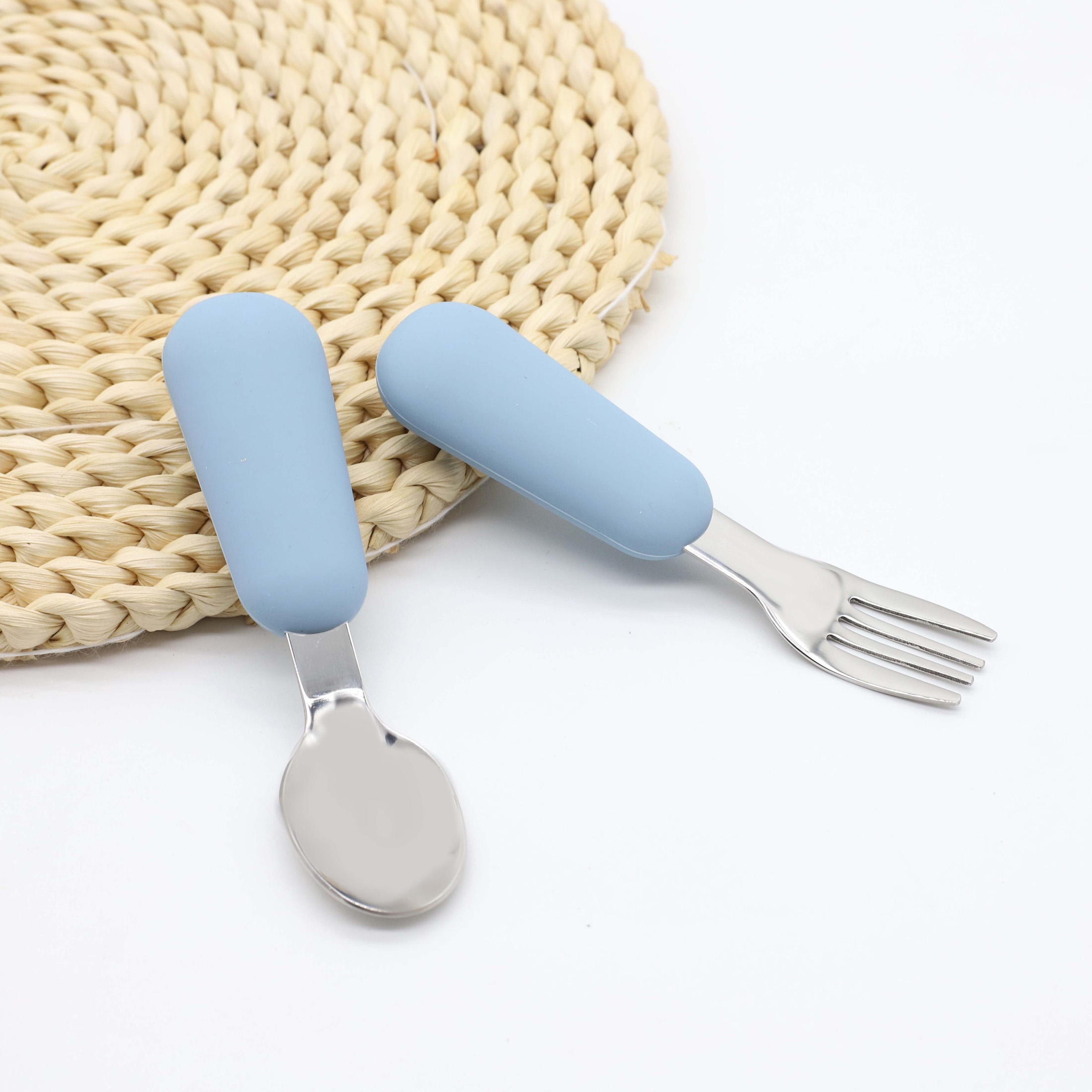 Silicone stainless steel spoon - مراجعة Baby Food Utensils وسعره