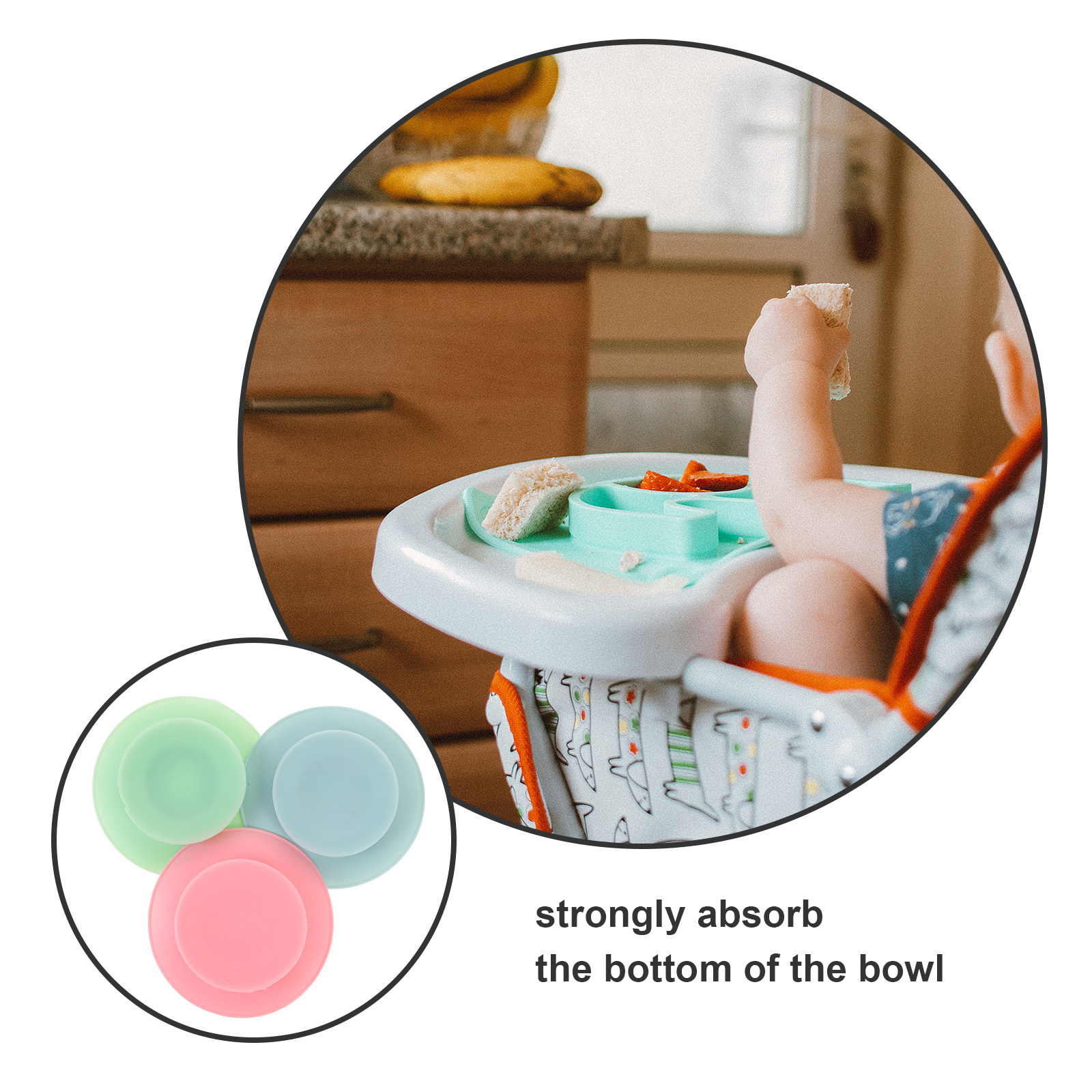 3Pcs Bowl Sucker Silicone Reus - مراجعة Silicone Suction Bowl وسعره