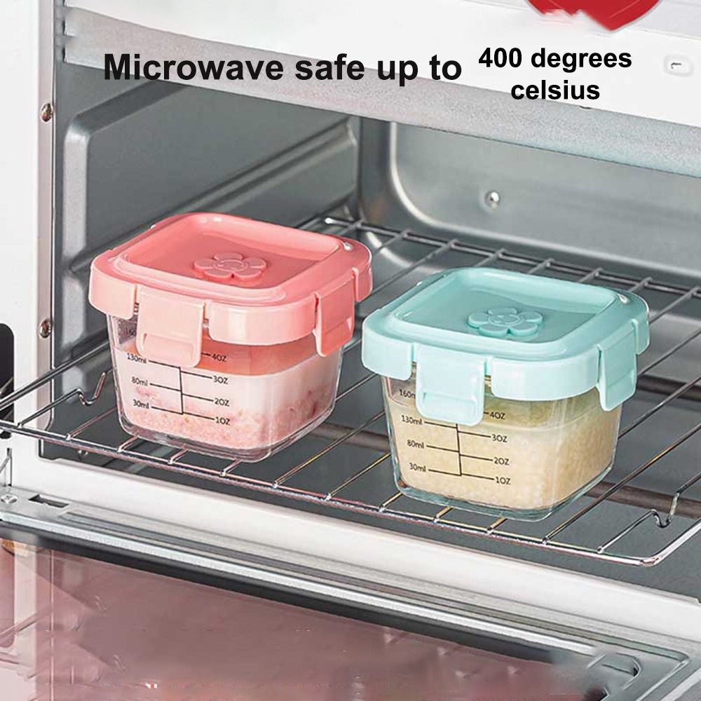 Glass Food Storage Box New 170 - مراجعة Baby Food Glass Jar وسعره