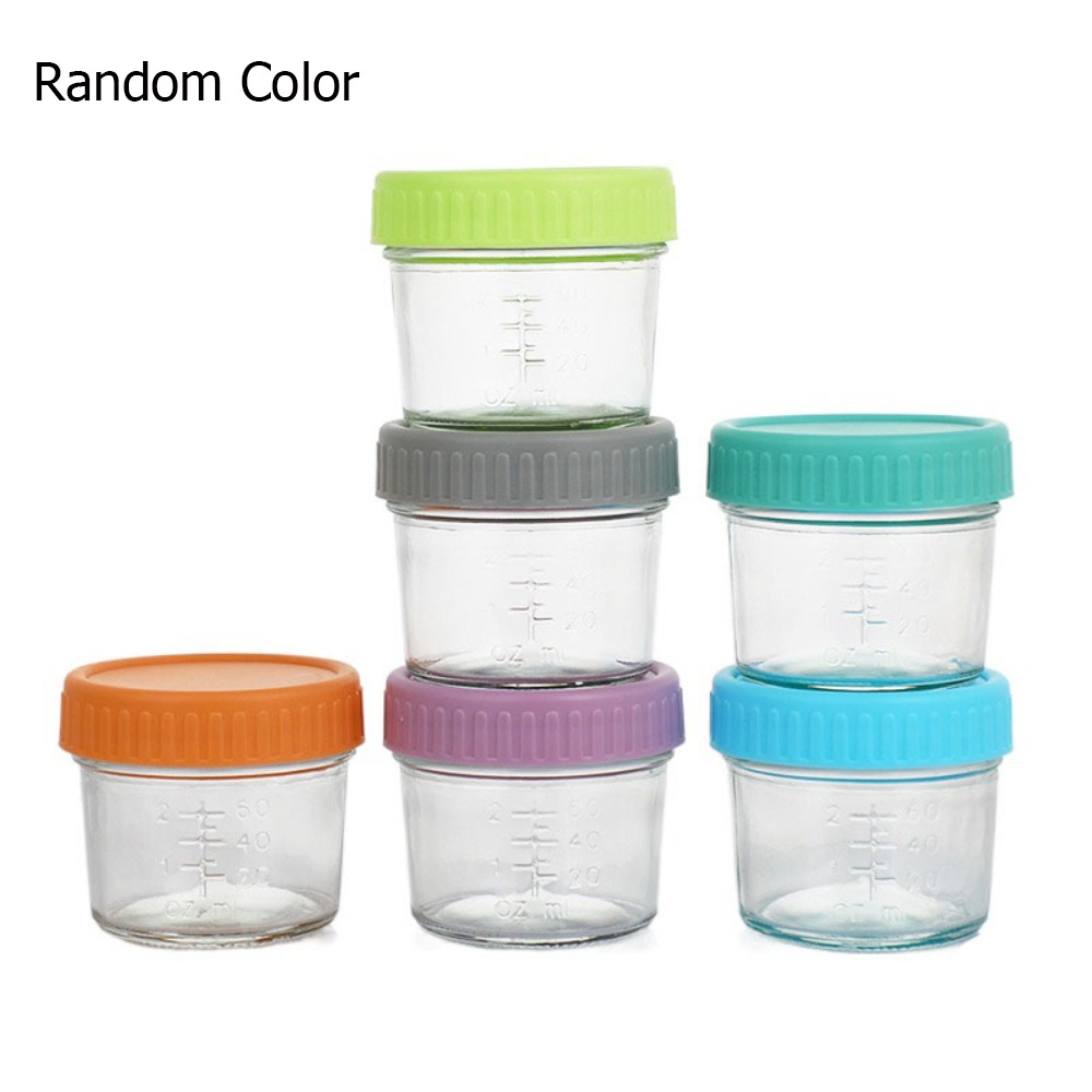 6pcs Multipurpose Glass Baby F - مراجعة Baby Food Glass Jar وسعره