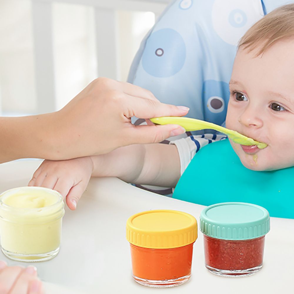 6pcs Glass Baby Food Jar Reusa - مراجعة Baby Food Glass Jar وسعره