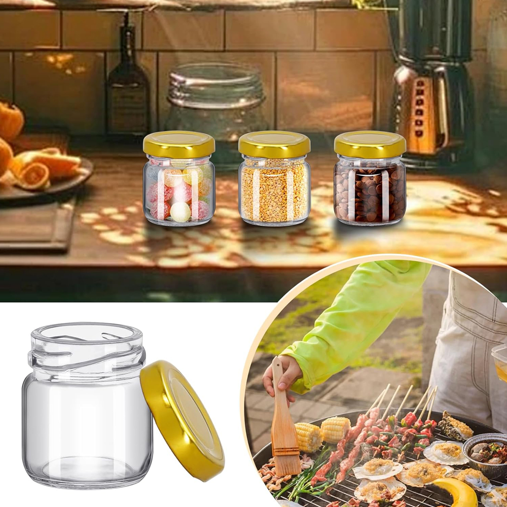 1.5 oz Round Mini Clear Honey  - مراجعة Baby Food Glass Jar وسعره