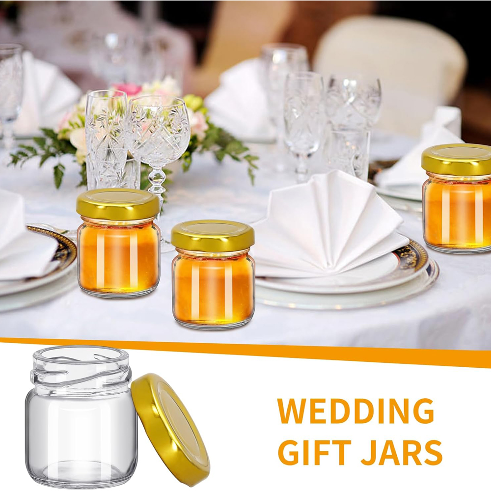 1.5 oz Round Mini Clear Honey  - مراجعة Baby Food Glass Jar وسعره