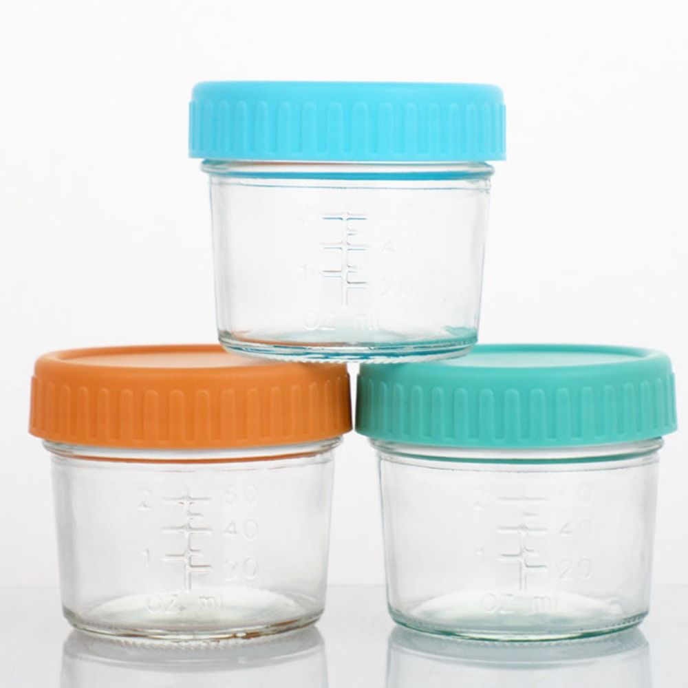 6pcs Multipurpose Glass Baby F - مراجعة Baby Food Glass Jar وسعره