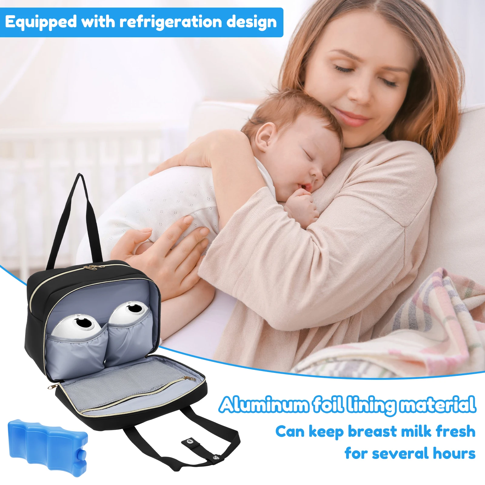 Breast Pump Storage Bag with I - مراجعة Baby Food Stuff وسعره