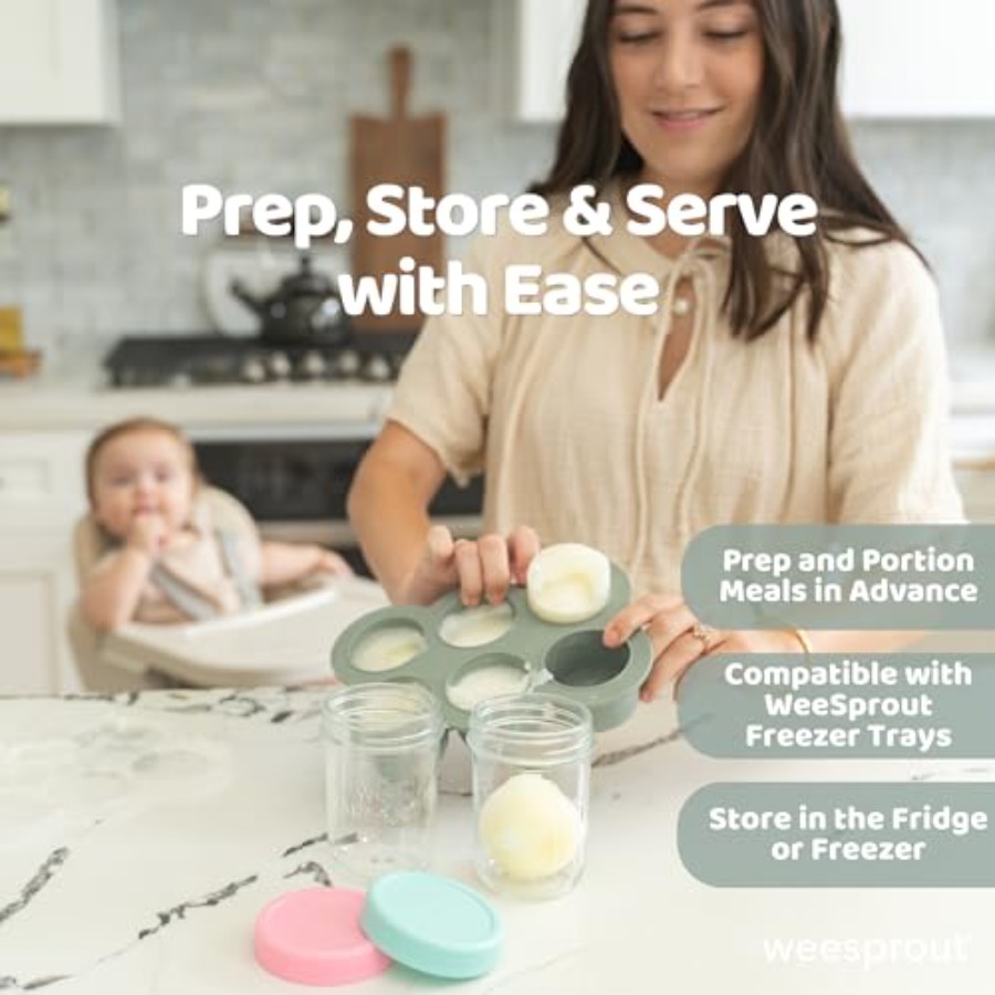 Glass Baby Food Storage Jars w - مراجعة Baby Food Glass Jar وسعره