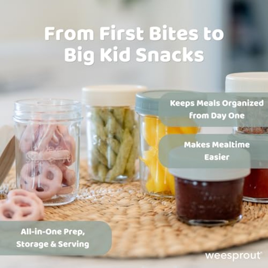 Glass Baby Food Storage Jars w - مراجعة Baby Food Glass Jar وسعره