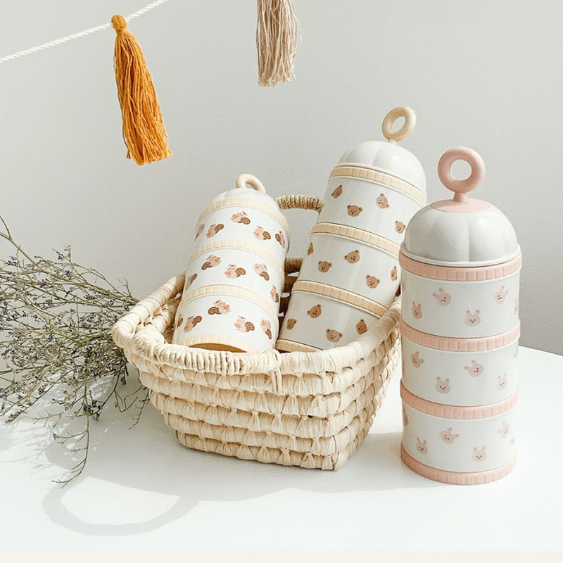 Cute Bear Milk Powder Box Baby - مراجعة Baby Food Stuff وسعره