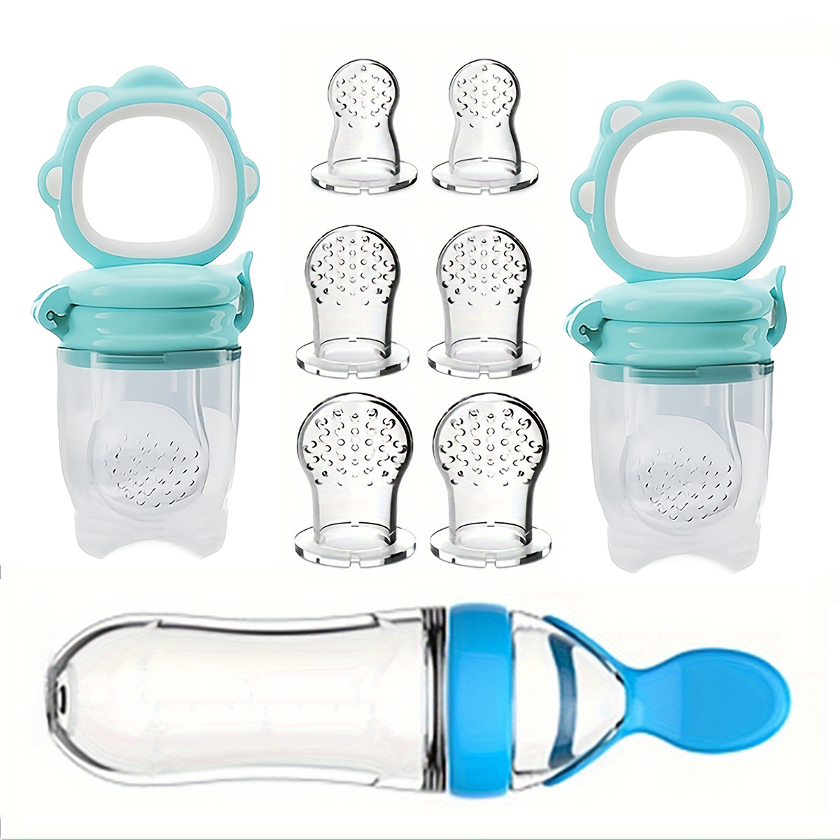 9pcs Feeding Cutlery: 1 Silico - مراجعة Baby Food Jars وسعره
