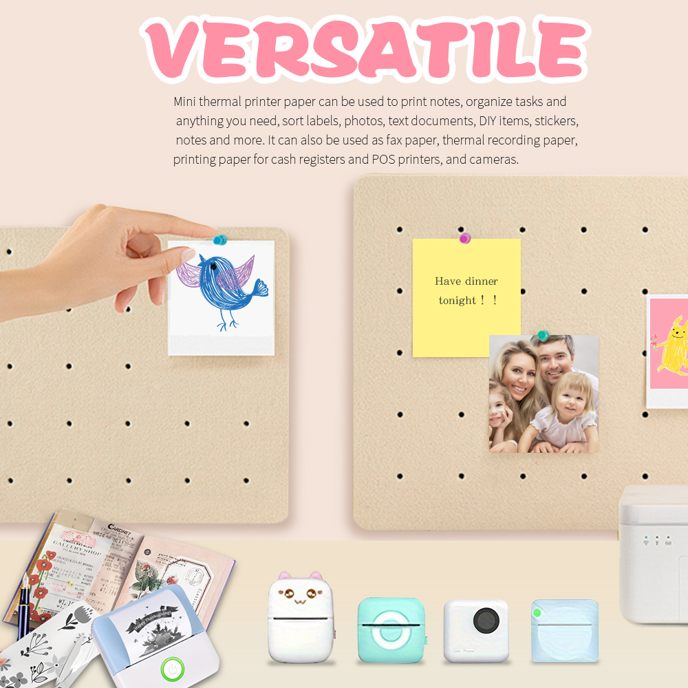 HD Mini Printer Thermal Paper  - مراجعة Baby Food Label وسعره
