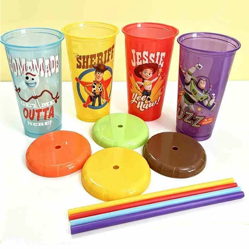 4Pcs Toy Story Straw Cup Carto - مراجعة Training Cup Straw وسعره