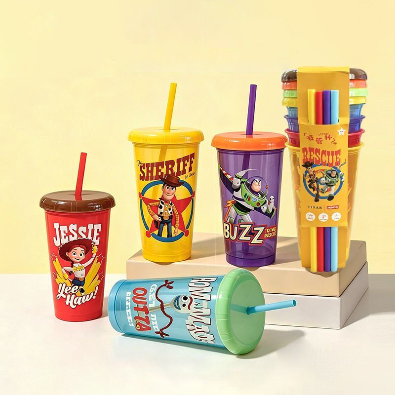 4Pcs Toy Story Straw Cup Carto - مراجعة Training Cup Straw وسعره