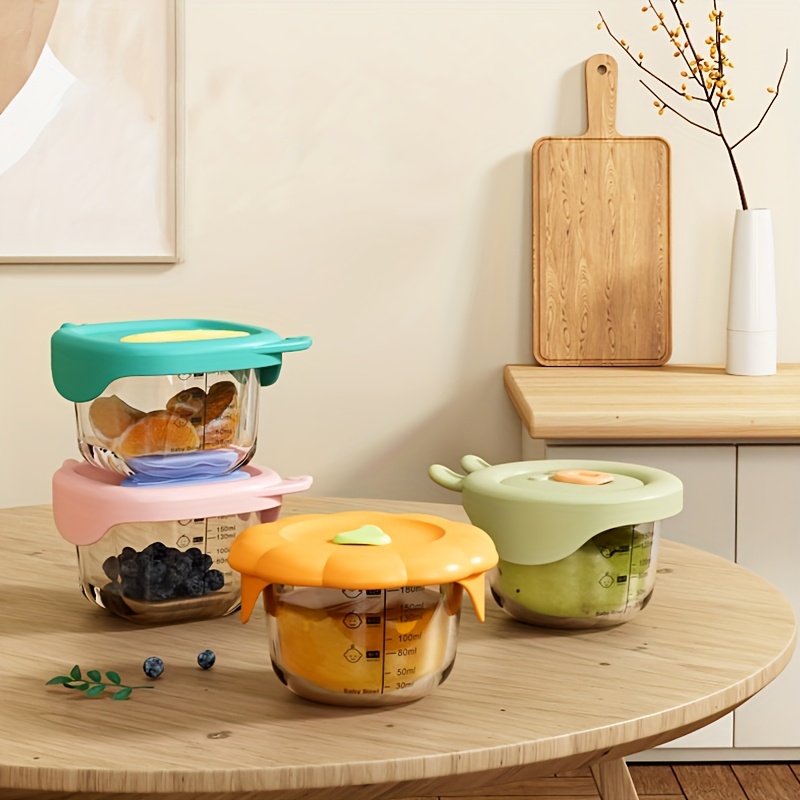 120/180ml Glass Baby Food Cont - مراجعة Baby Food Glass Jar وسعره