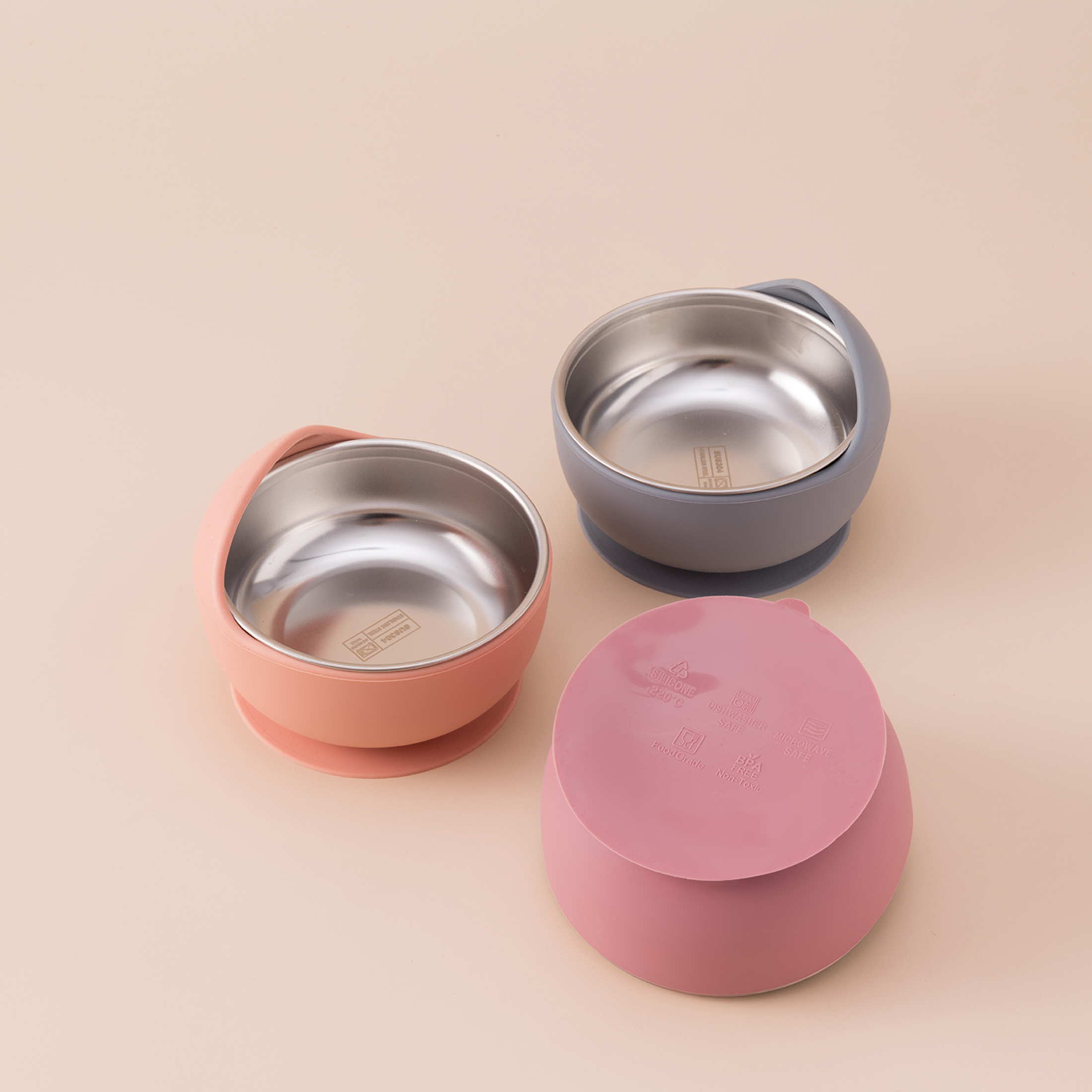 Color Kids 3PCS Stainless Stee - مراجعة Silicone Suction Bowl وسعره