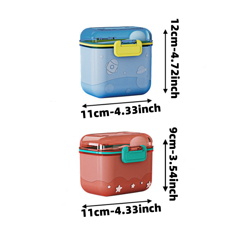 Cartoon Rocket Milk Powder Box - مراجعة Baby Food Jars وسعره