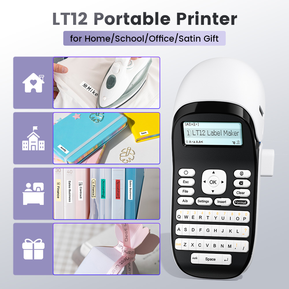 LT12 Label Maker Portable Inkl - مراجعة Baby Food Label وسعره