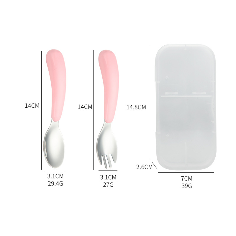 304 Stainless Steel Spoon Fork - مراجعة Baby Food Utensils وسعره