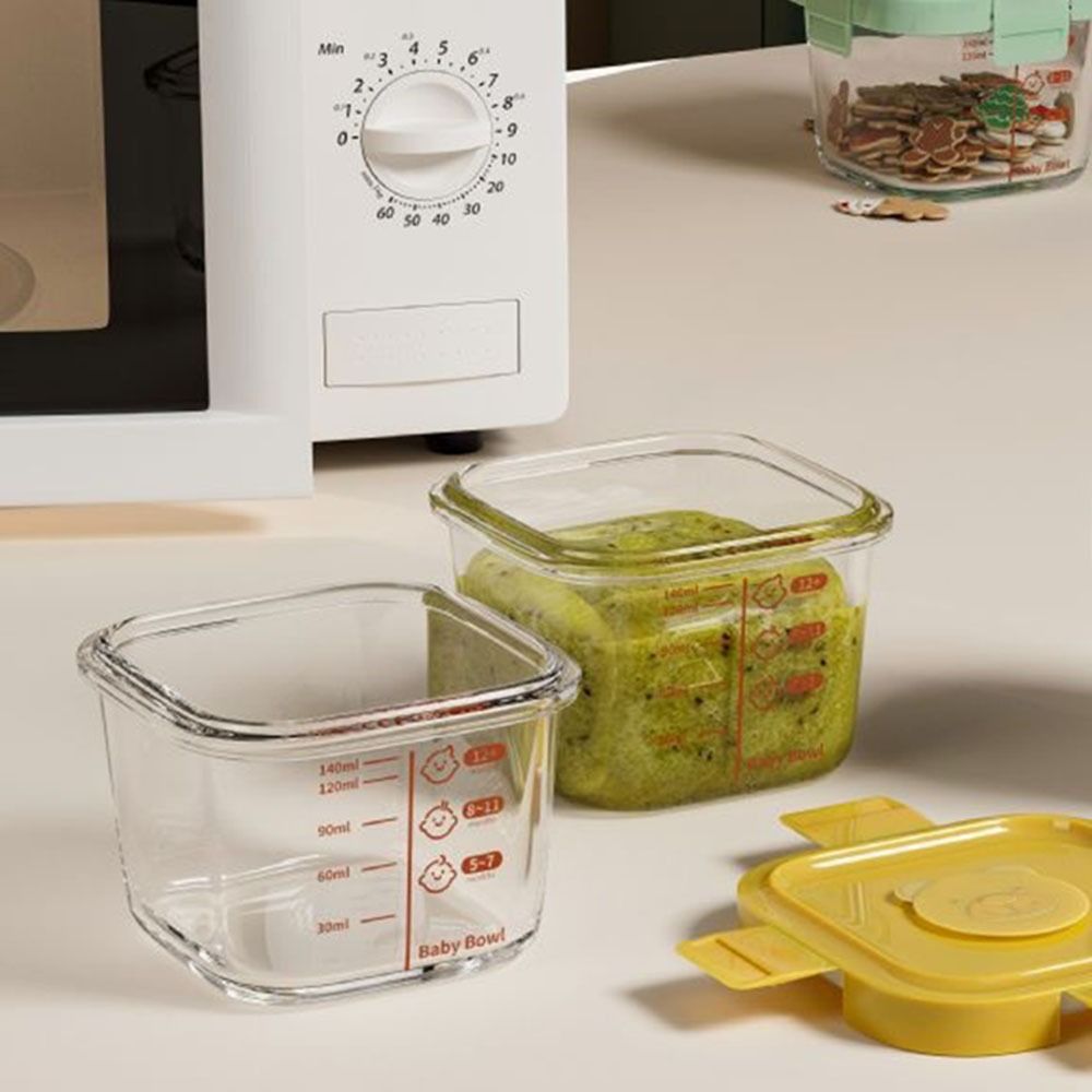 170ml Glass Food Storage Box F - مراجعة Baby Food Glass Jar وسعره
