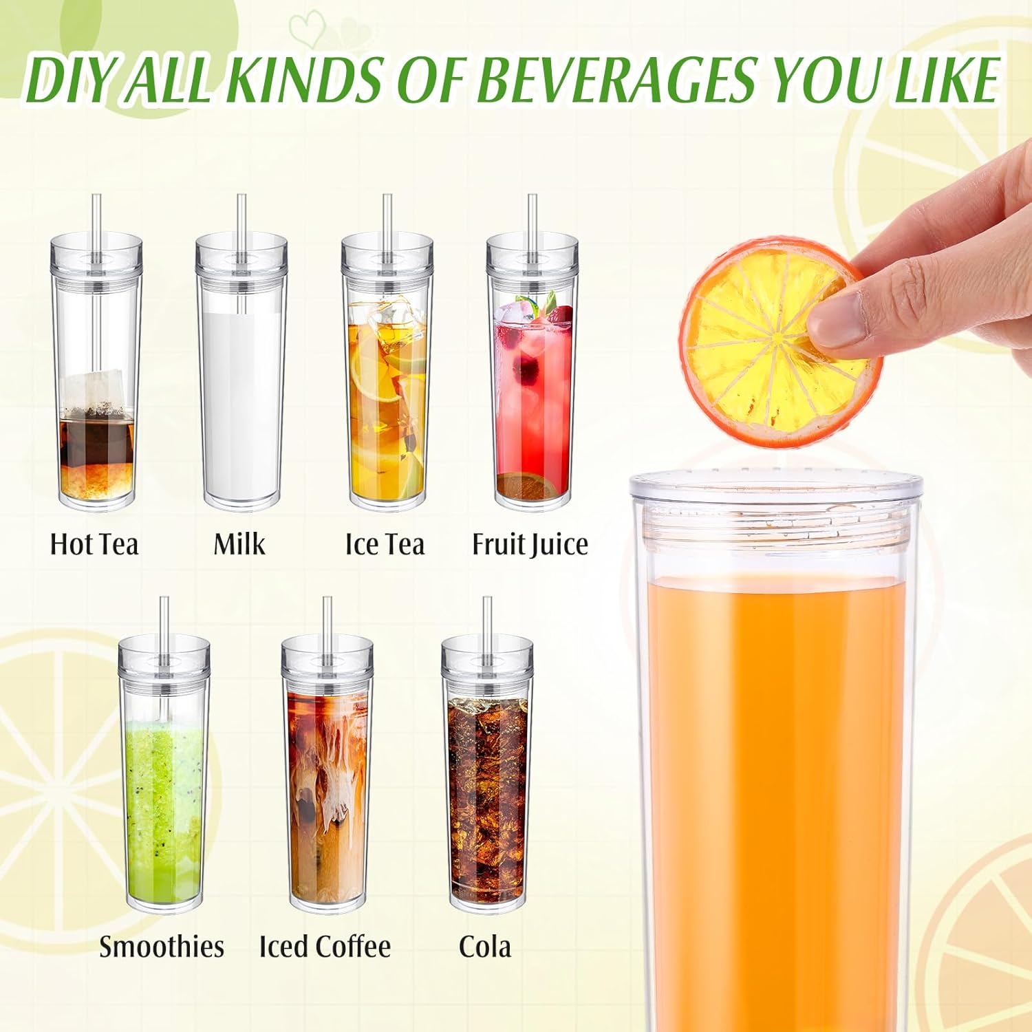 30 Pcs Acrylic Skinny Tumblers - مراجعة Training Cup Straw وسعره