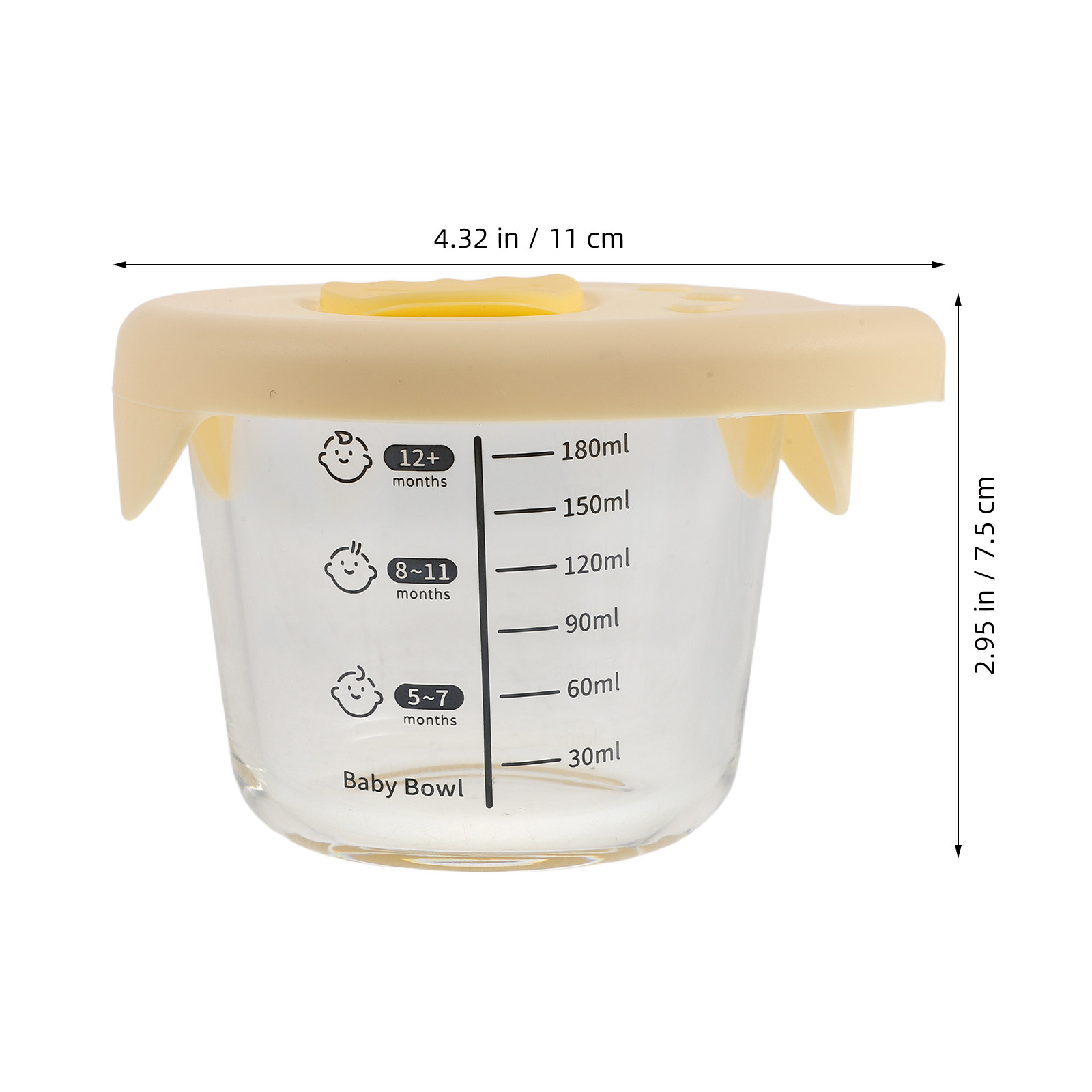 2Pcs Baby Food Storage Bowls G - مراجعة Baby Food Glass Jar وسعره
