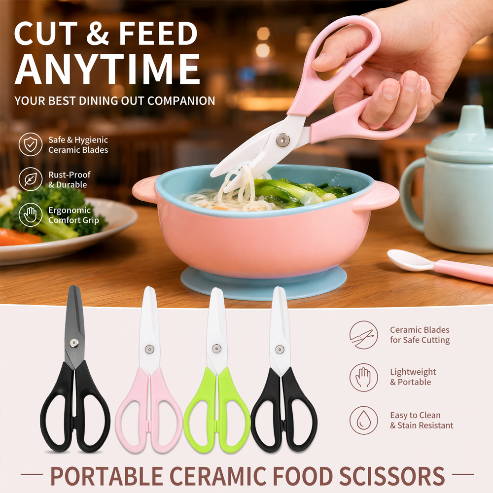 8Inch Zirconia Ceramic Blade B - مراجعة Baby Food Scissors وسعره