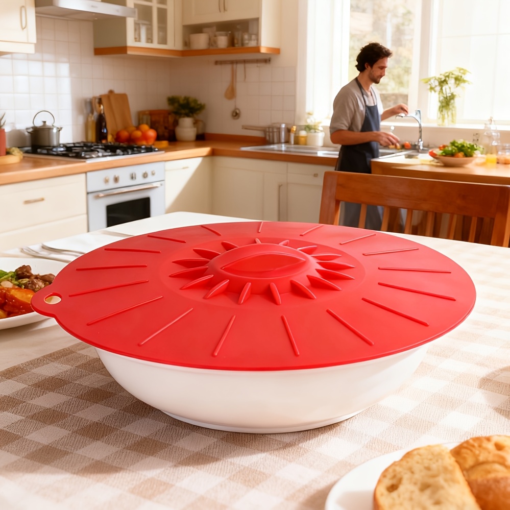 5-Piece Silicone Lids, Heat-Re - مراجعة Silicone Suction Bowl وسعره