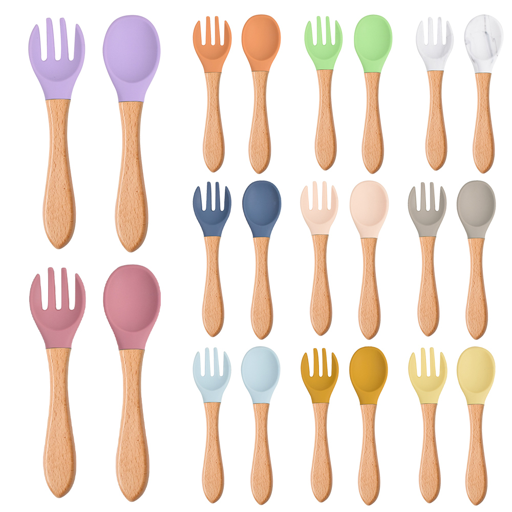 2Pcs/Set Baby Silicone Spoon F - مراجعة Baby Food Utensils وسعره