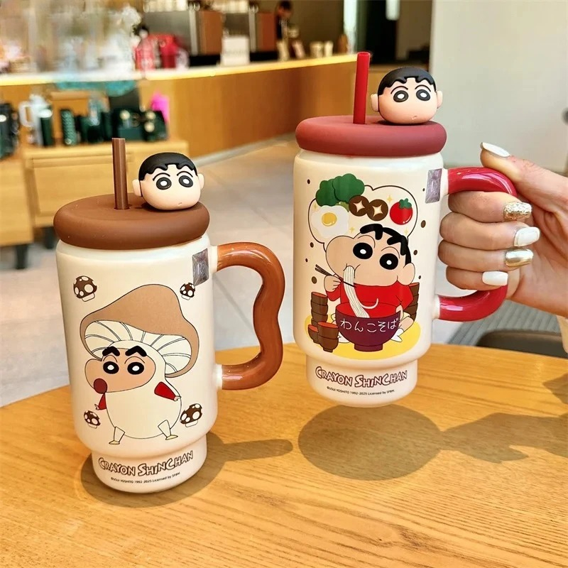 X&W Crayon Shin-Chan Ceramics  - مراجعة Training Cup Straw وسعره