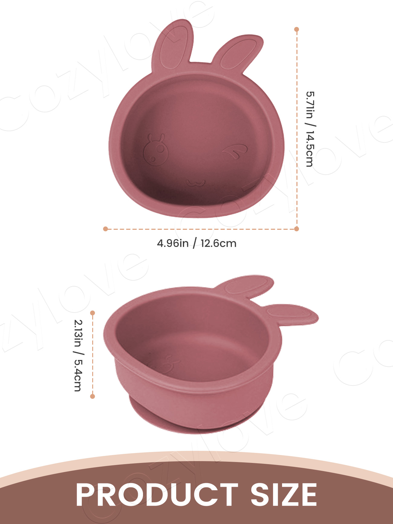 Cute Bunny Ear Silicone Baby S - مراجعة Silicone Suction Bowl وسعره