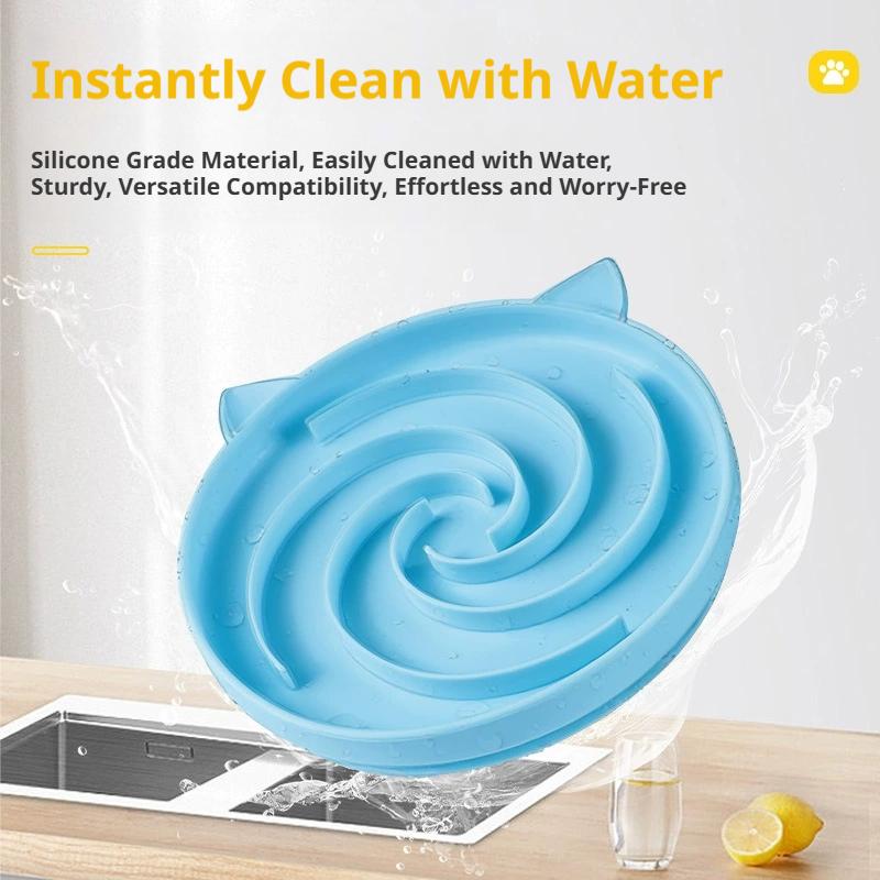 Cute Pet Slow Feeder Bowl Prev - مراجعة Silicone Suction Bowl وسعره