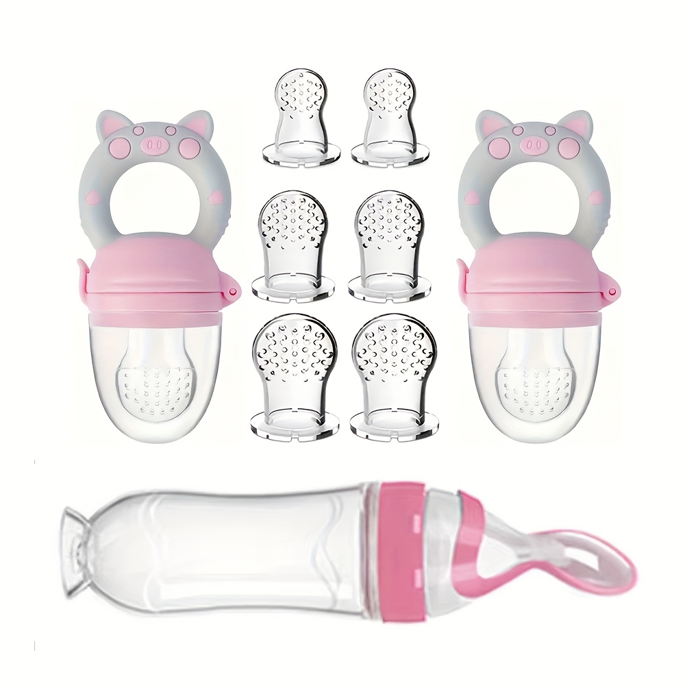9pcs Feeding Cutlery:1 Silicon - مراجعة Baby Food Utensils وسعره