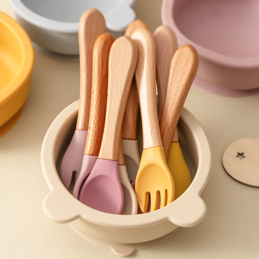 2PCS Baby Learning Spoons Uten - مراجعة Baby Food Utensils وسعره